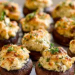 Air Fryer Stuffed Mushrooms