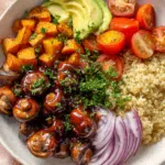 BBQ Mushroom Quinoa Bowl