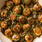 Marsala Mushroom Chicken Bites