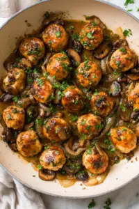 Marsala Mushroom Chicken Bites
