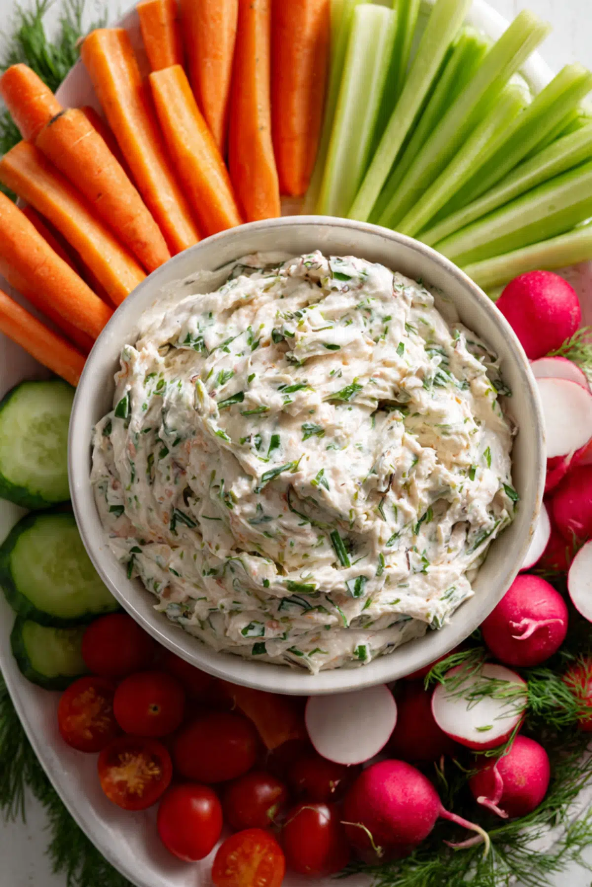 Fresh Vegetable Spring Garden Dip Recipe