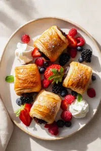 Vegan Pains Au Chocolat With Berries & Chantilly Cream