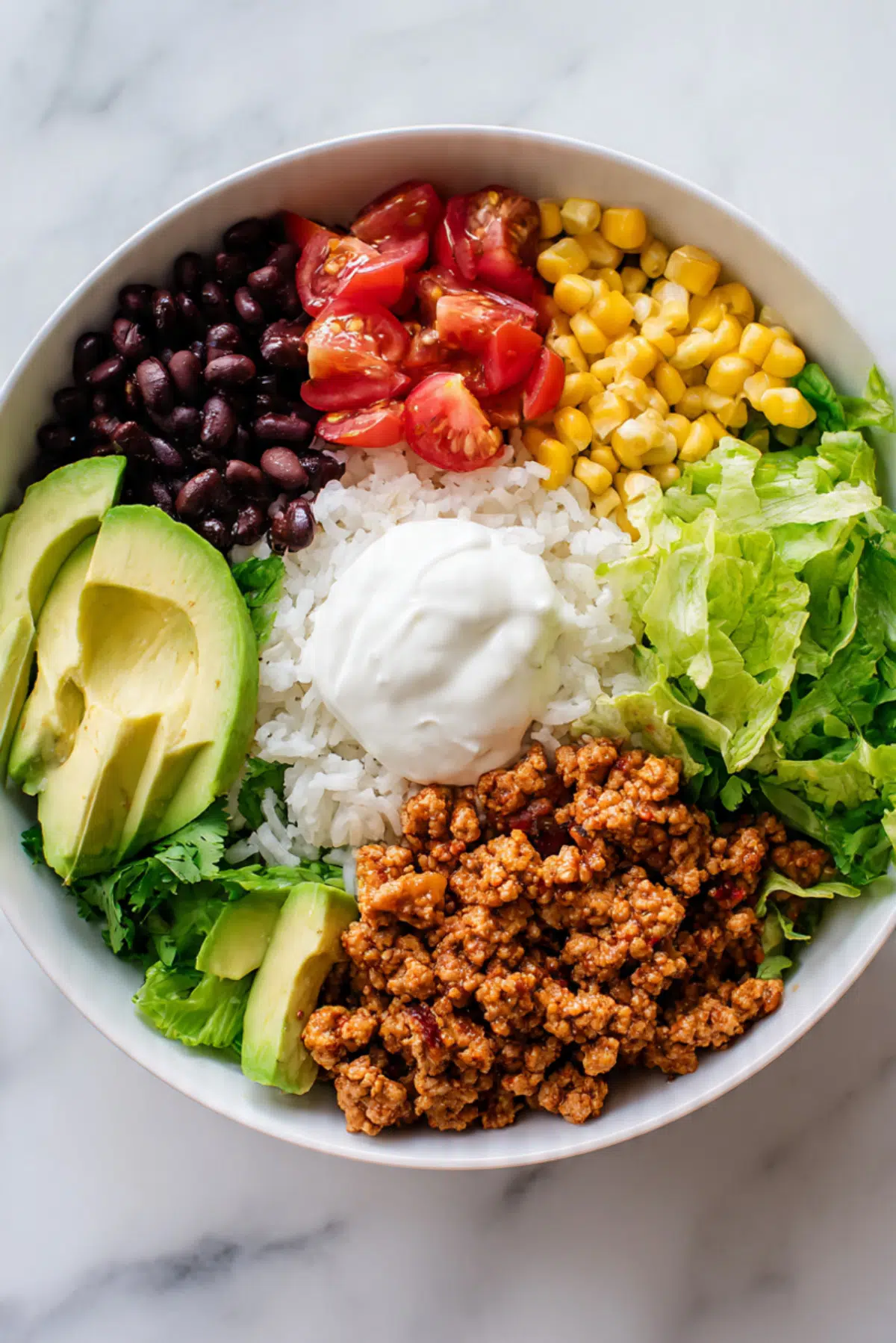 Healthy Turkey Taco Bowl