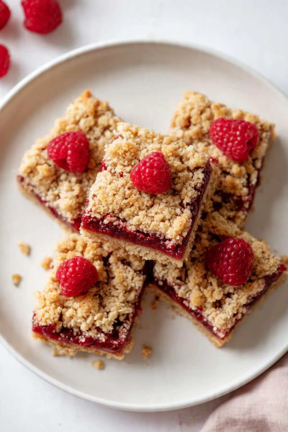 Raspberry Jam Oat Bars
