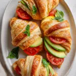 Vegan Tomato, Avocado & Basil Breakfast Croissants