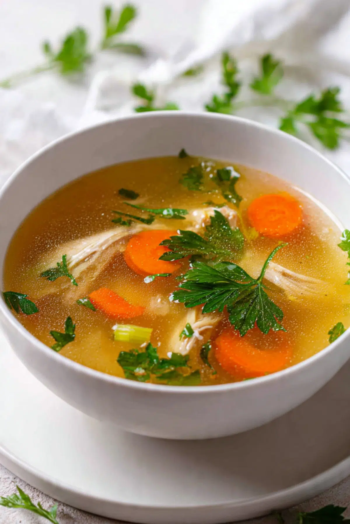 Homemade Chicken Bone Broth (slow cooker)