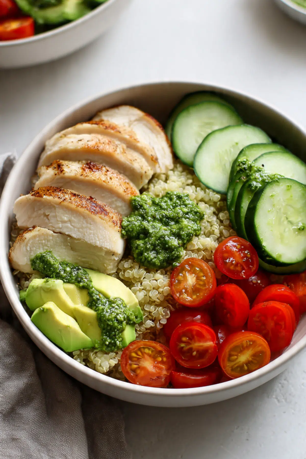 Pesto Chicken Power Bowls