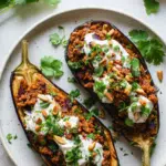 Easy Moroccan Stuffed Eggplant