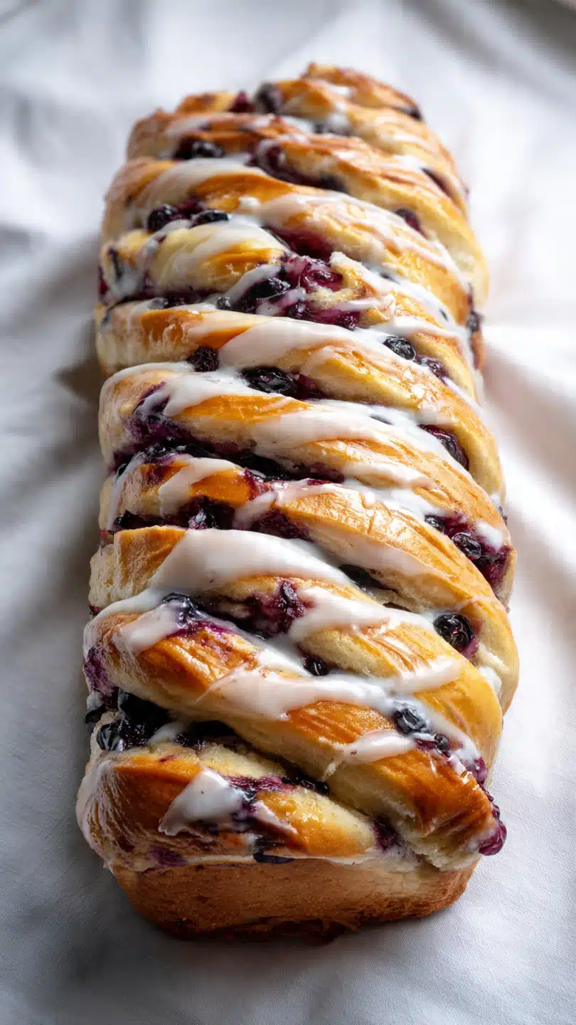Brioche Blueberry Pull Apart Bread