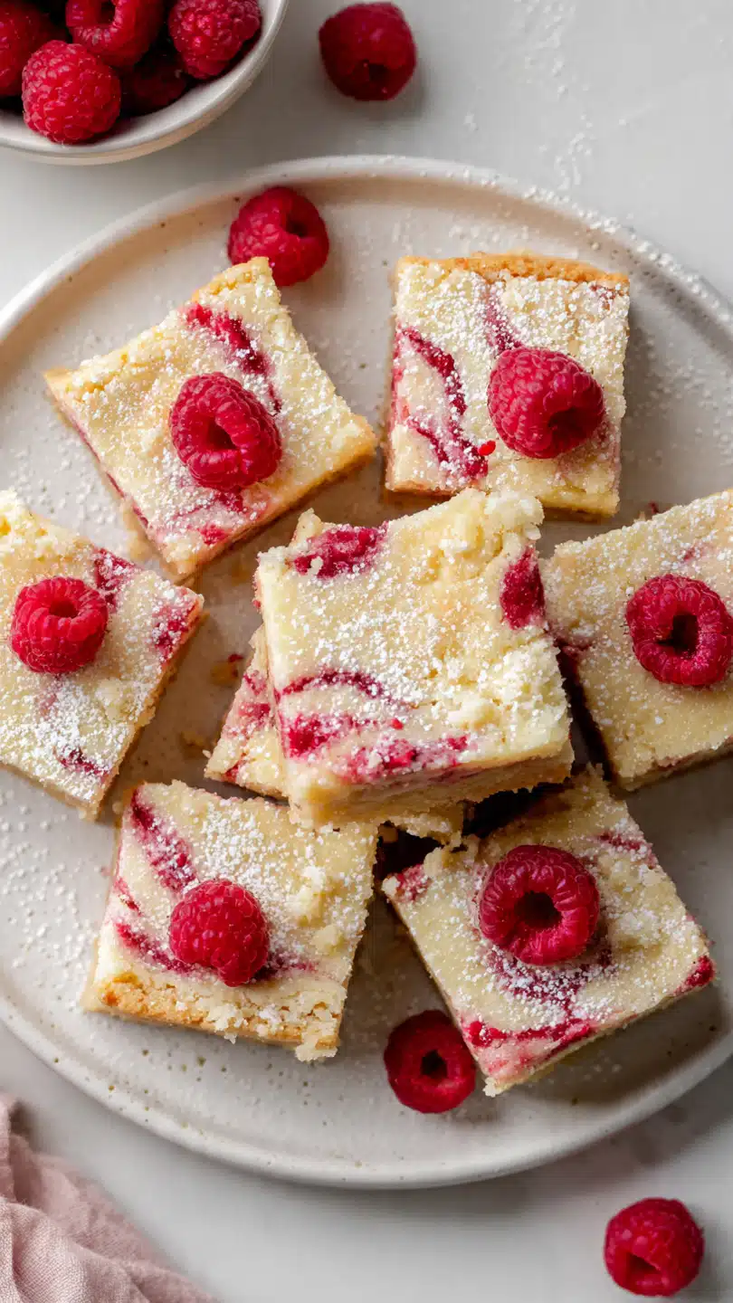 buttery Raspberry Shortbread Bars