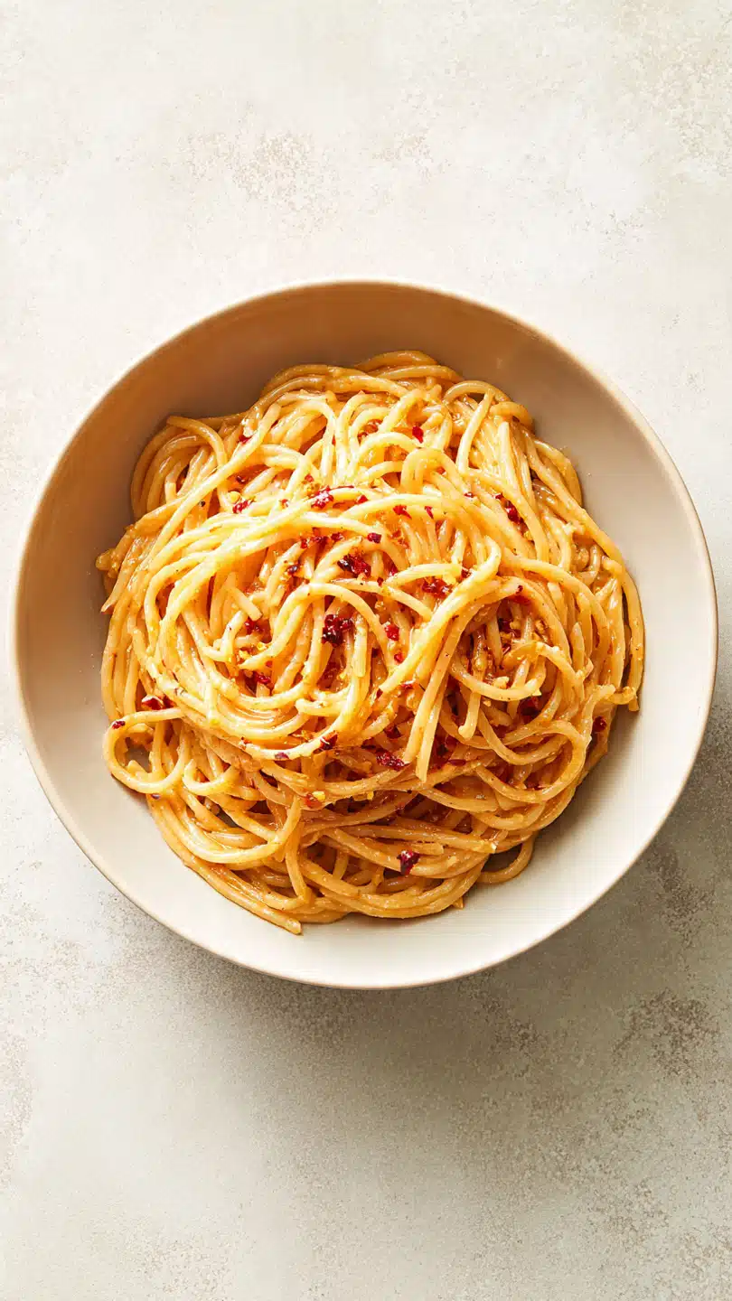 Creamy spicy garlic noodles
