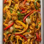 chicken fajita tray bake