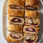 Turkey, Stuffing & Cranberry Sausage Rolls