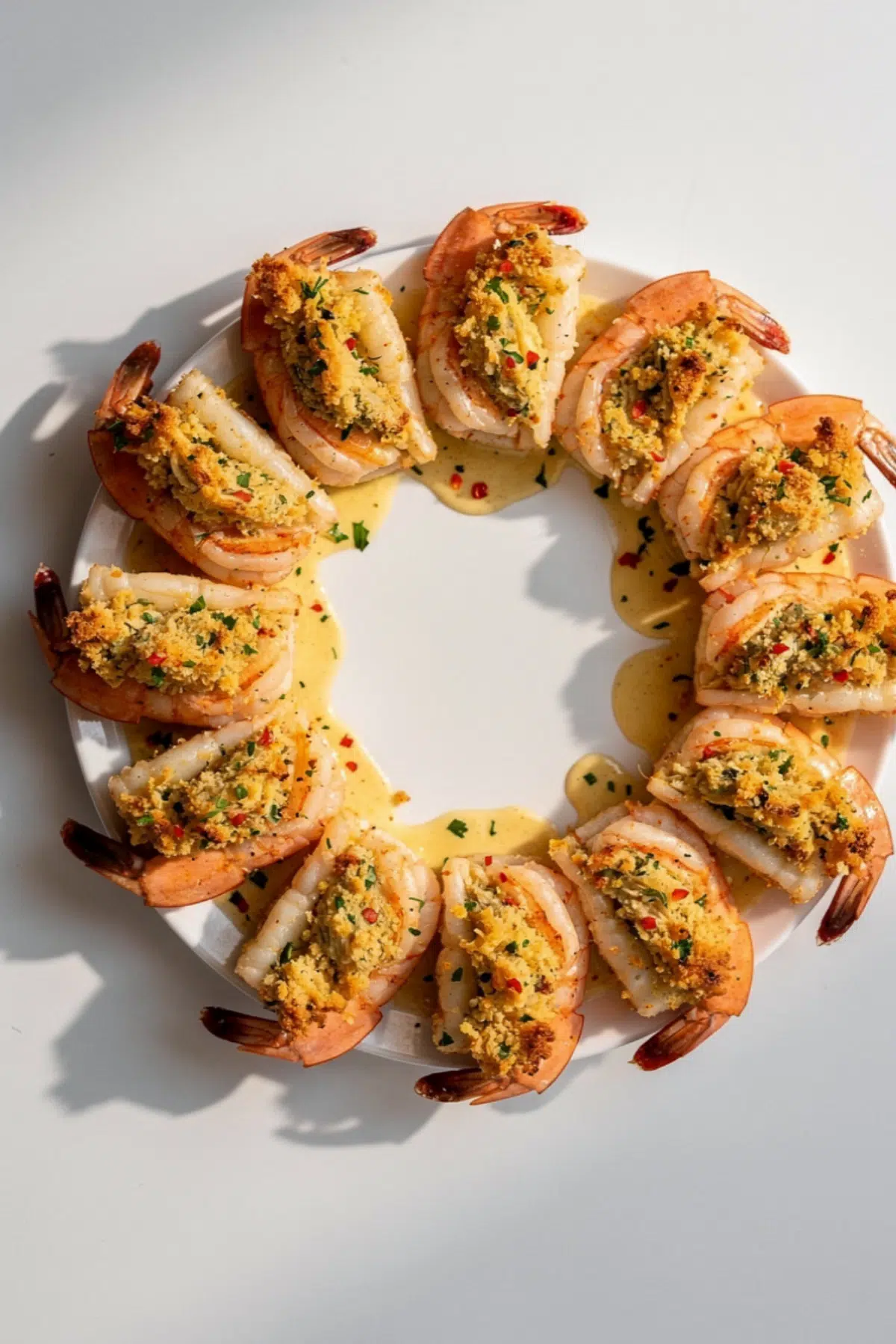 Crab Cake Stuffed Shrimp with Cowboy Butter