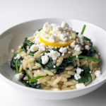 One-Pan Lemon Orzo with Spinach & Feta