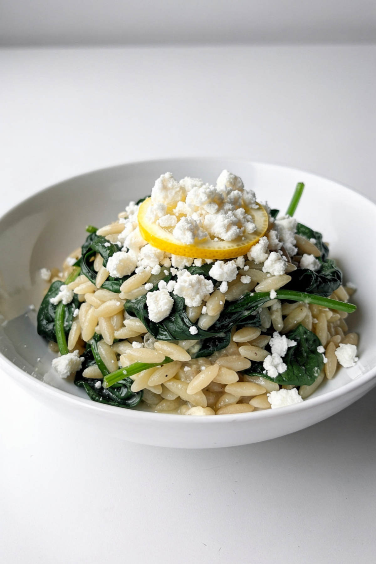 One-Pan Lemon Orzo with Spinach & Feta