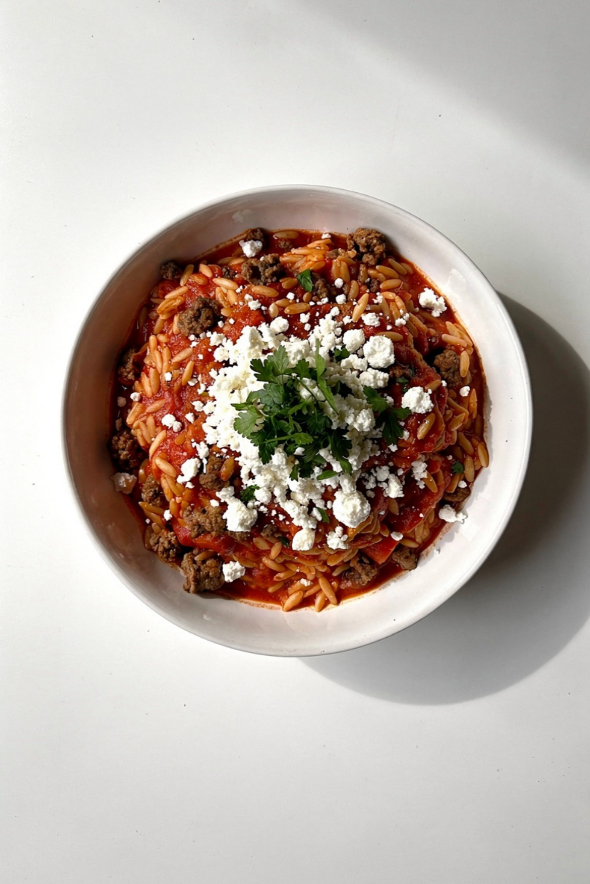 Ground Beef Orzo (Greek Manestra Recipe)