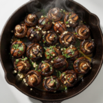 Steakhouse Style Garlic Butter Marinated Grilled Mushrooms