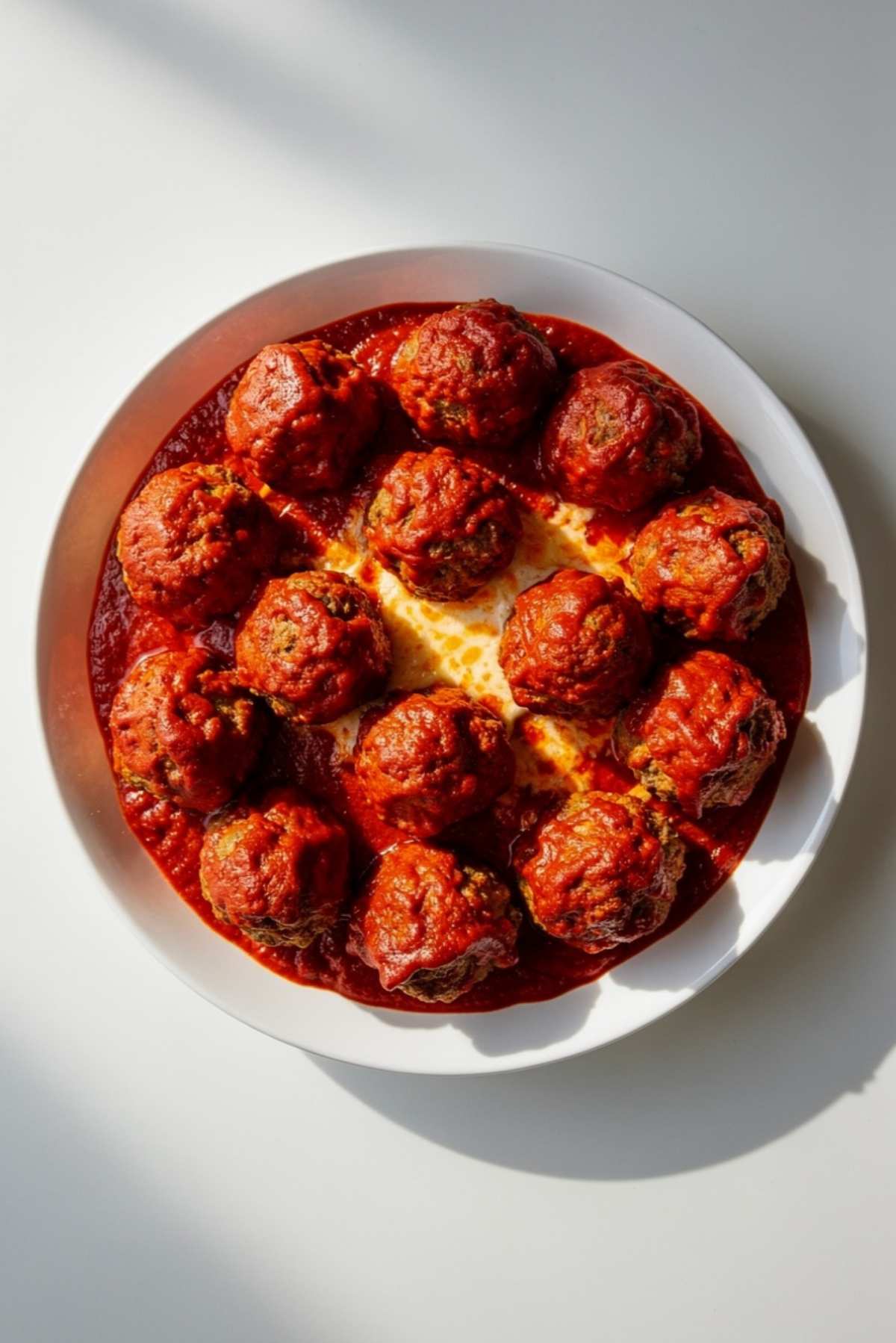 Cheese Stuffed Meatballs with Spicy Cheese Sauce