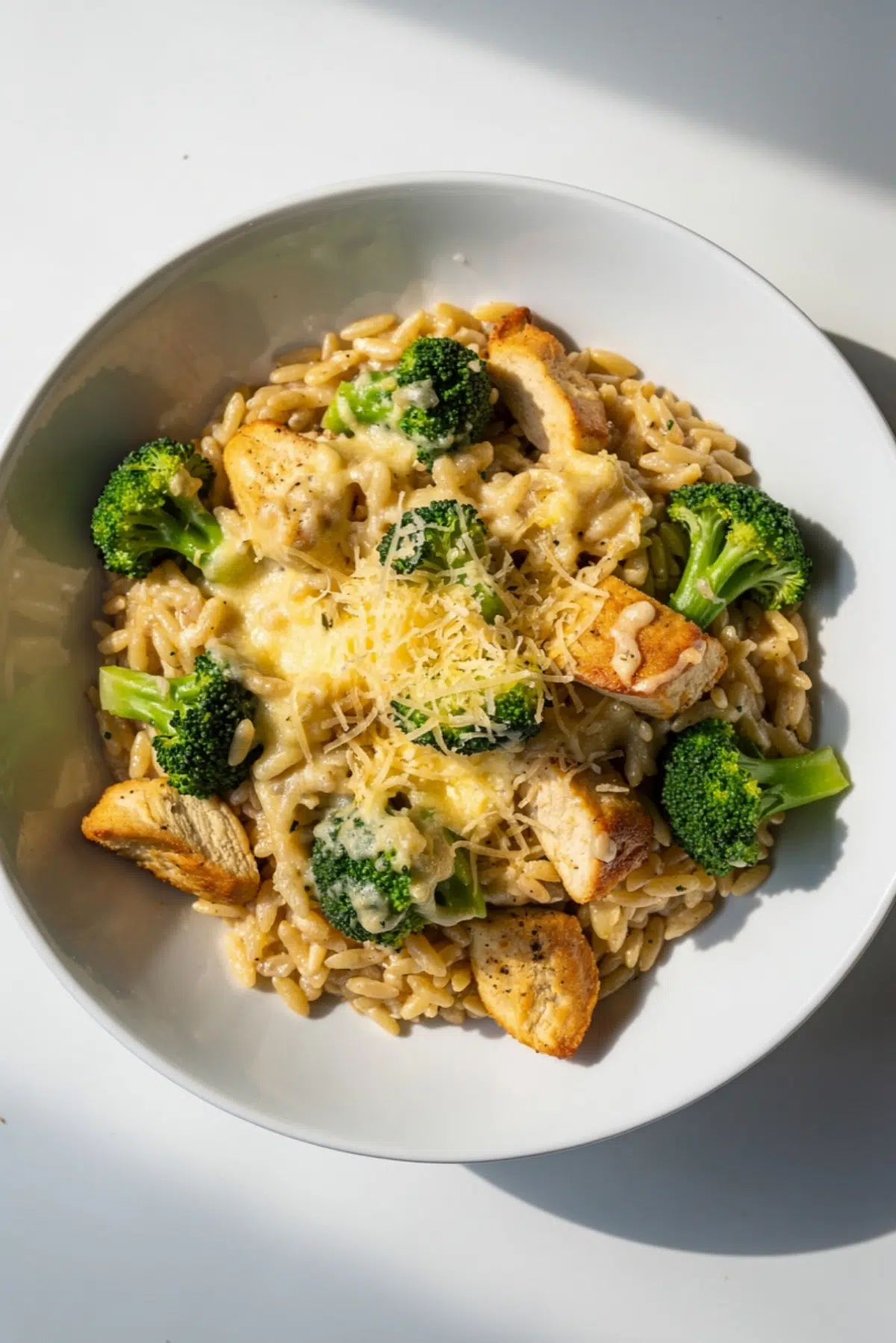Cheesy Chicken & Broccoli Orzo