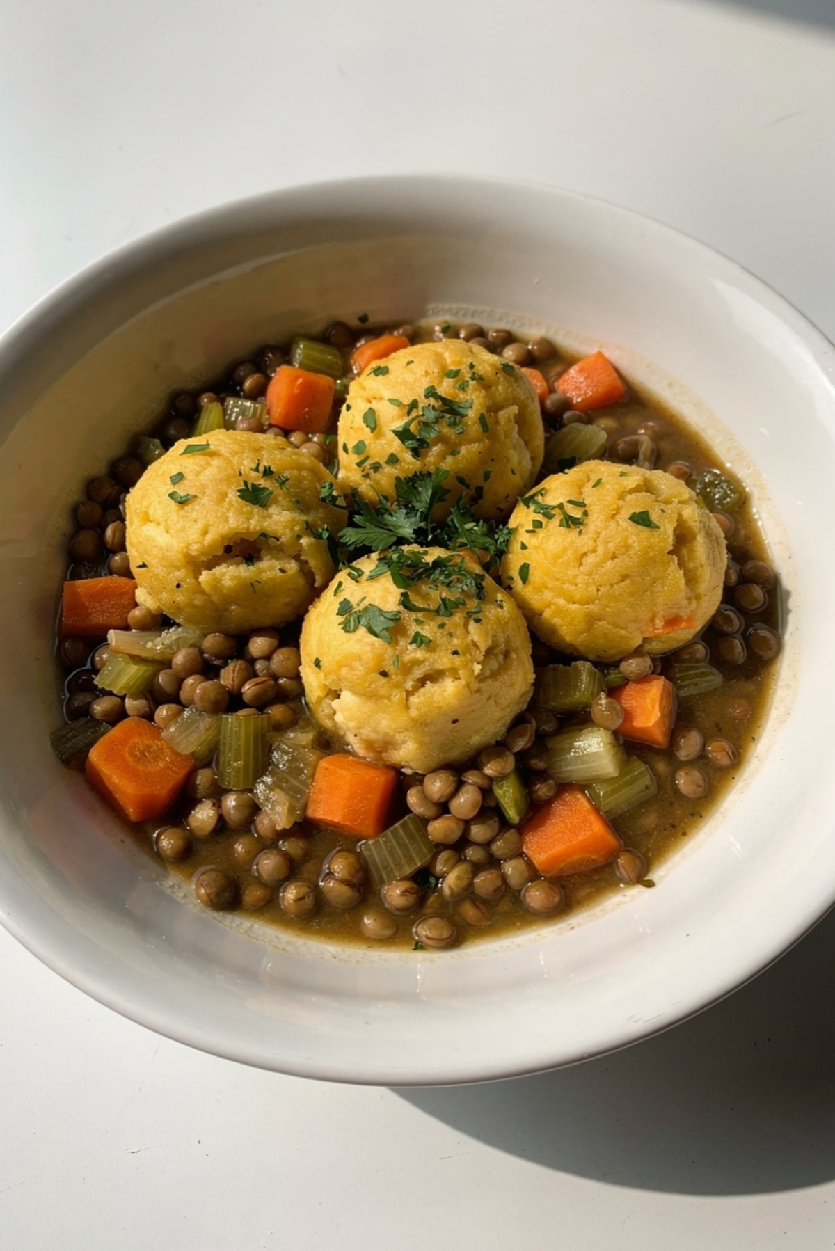 Lentils with Dumplings