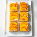 Peaches and Cream Cheesecake Bars