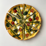 Spring Vegetable Frittata with Goat Cheese