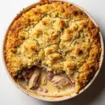 Creamy Chicken, Salami & Stuffing Pot Pie