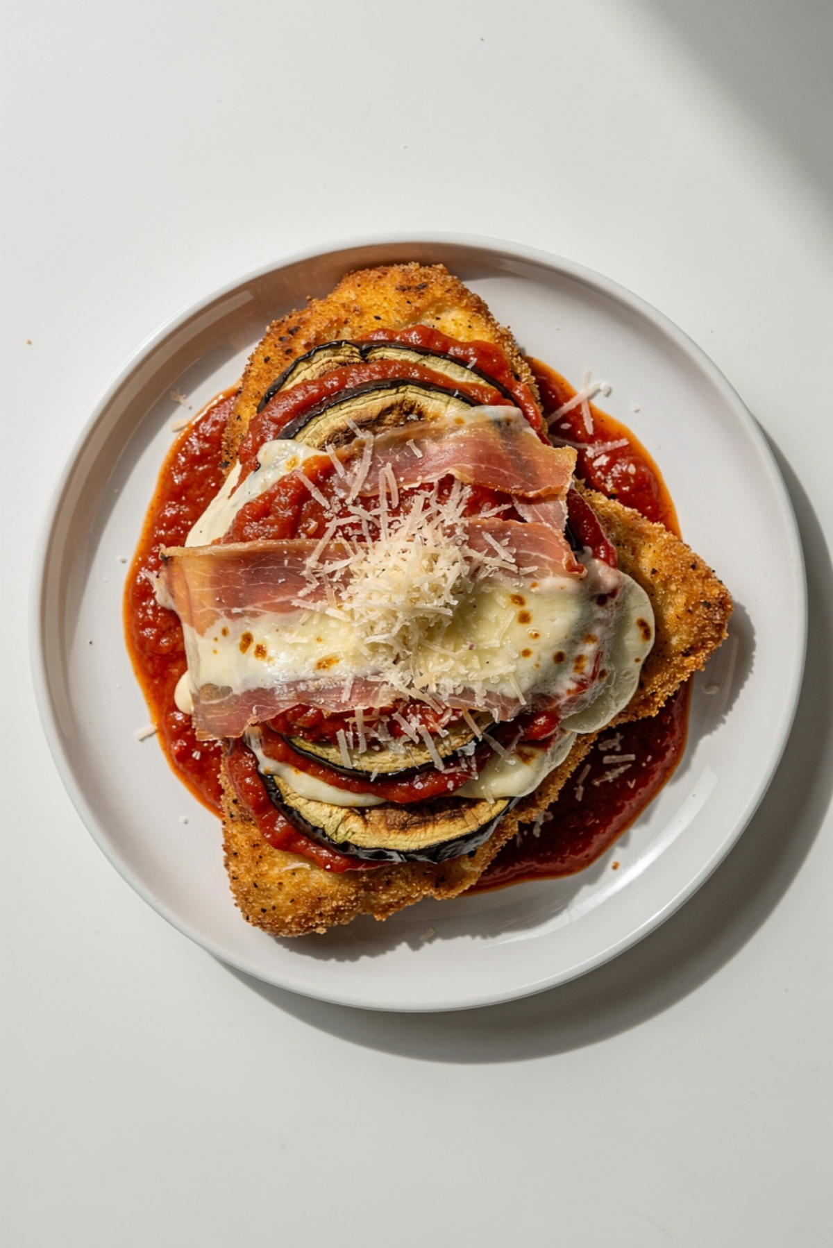 Chicken Eggplant Parmesan (with Parma Ham & Mozzarella)