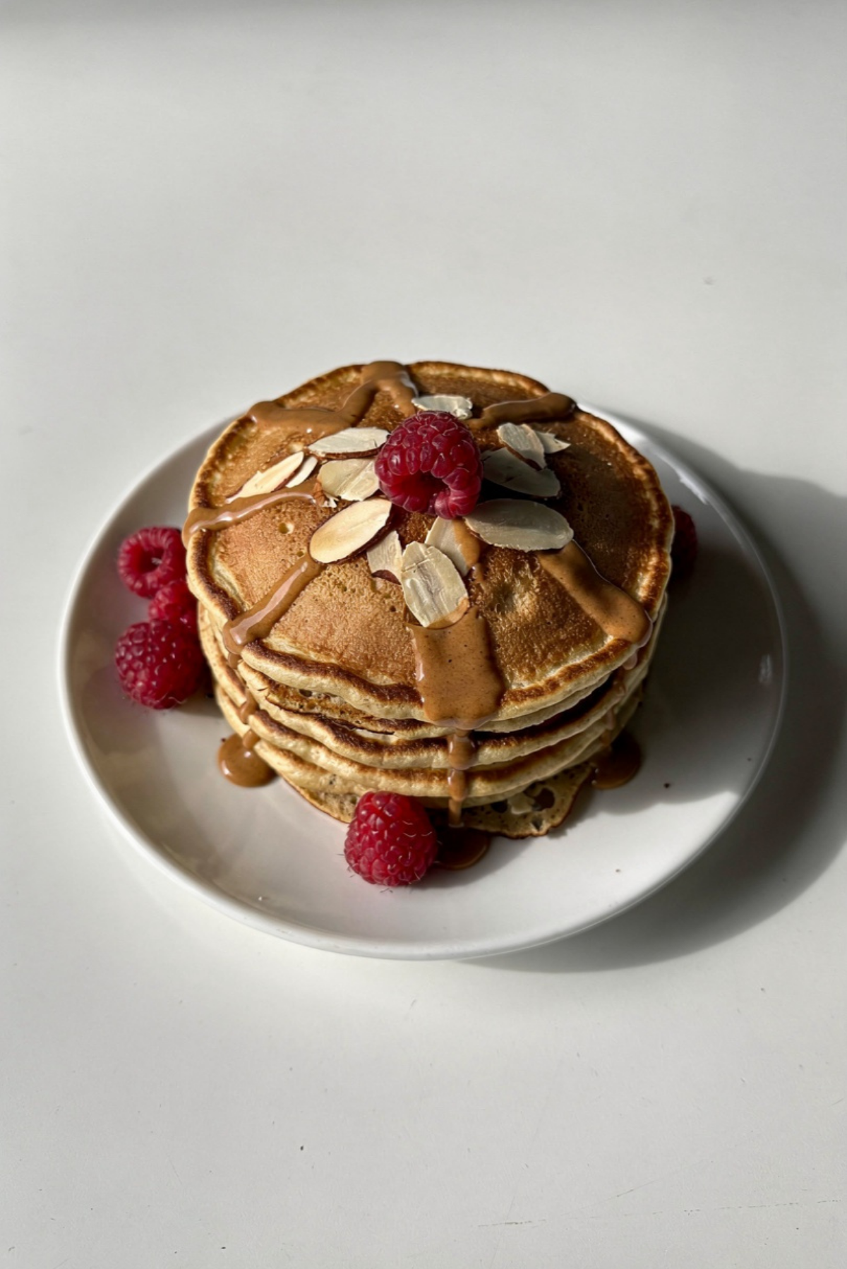 Almond Croissant Protein Pancakes