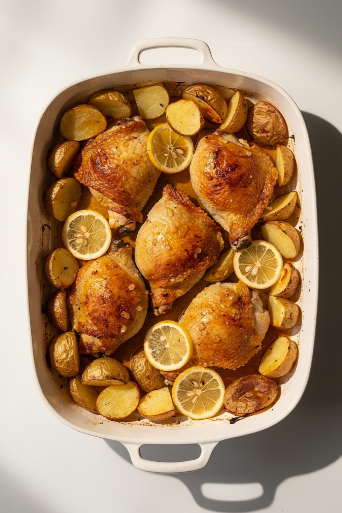 Baked Honey Lemon Chicken and Potatoes