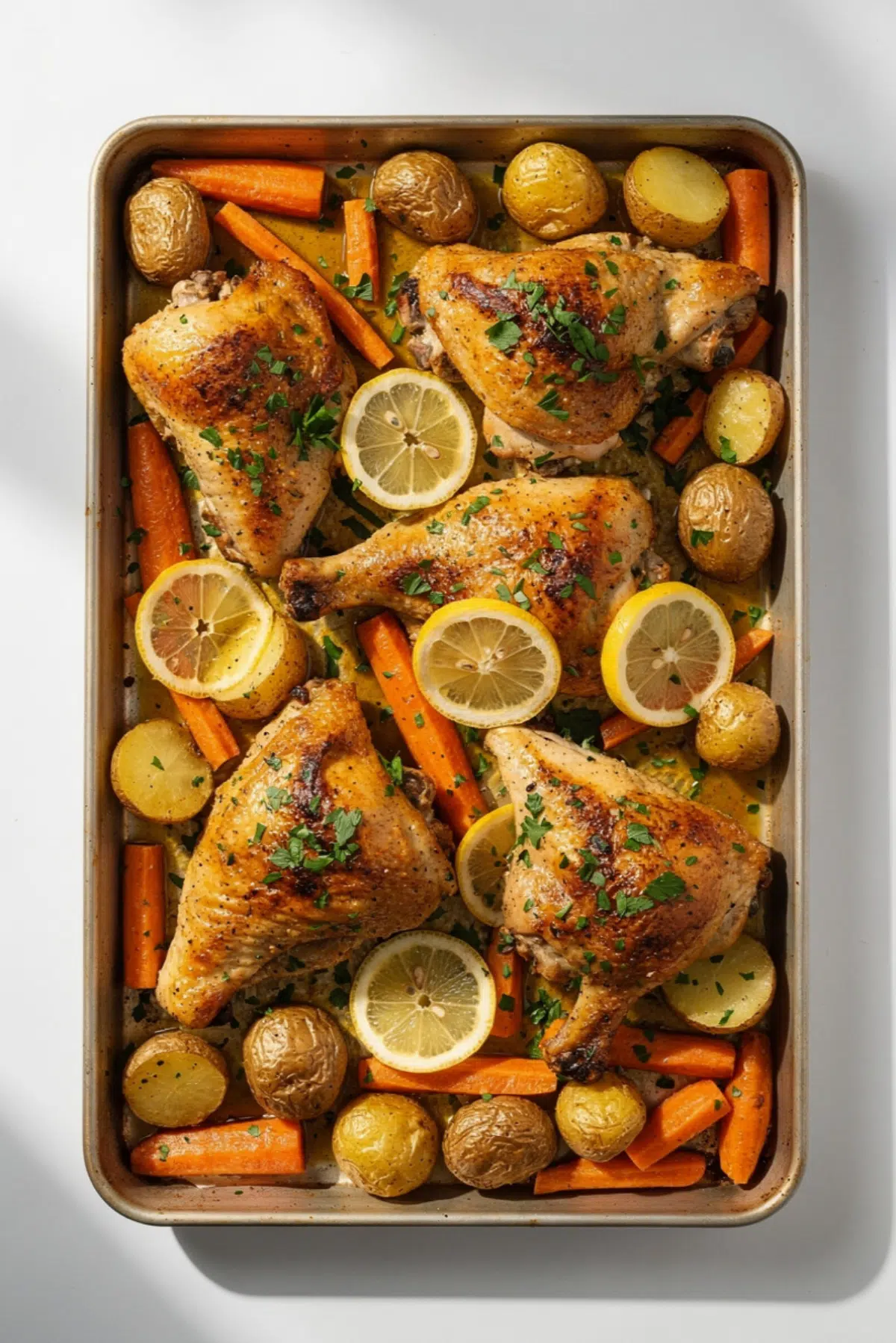 One-Tray Garlic & Lemon Chicken Bake