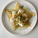 Leek & Burrata Triangoli with Lemon Butter & Breadcrumbs