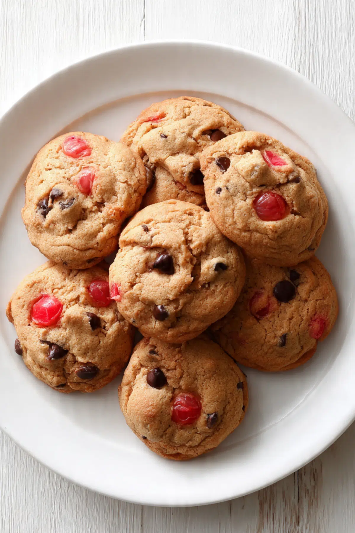 Maraschino Cherry Chocolate Chip Cookies