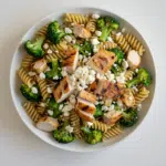 Chicken & Broccoli Pasta Salad with Creamy Garlic & Feta Sauce Recipe